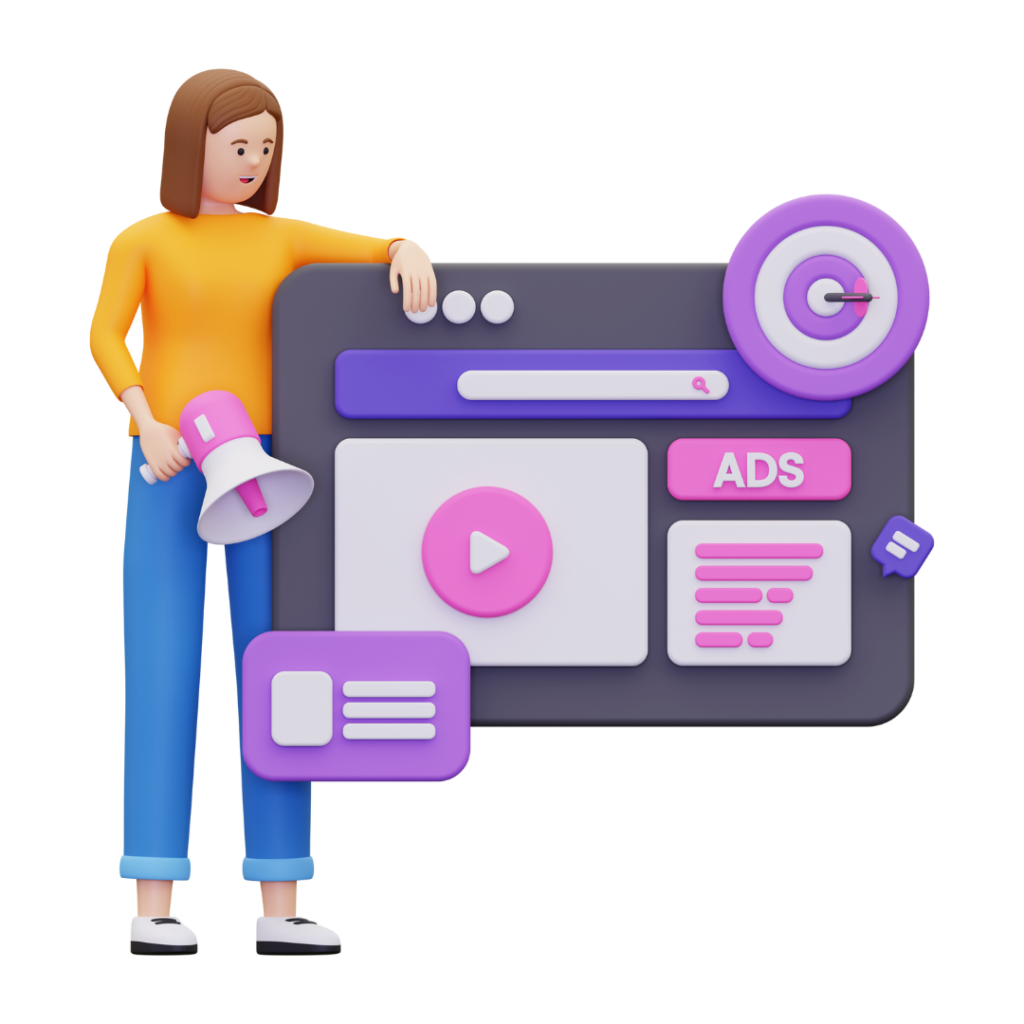 Lady standing with mic, representing brand voice through explainer video